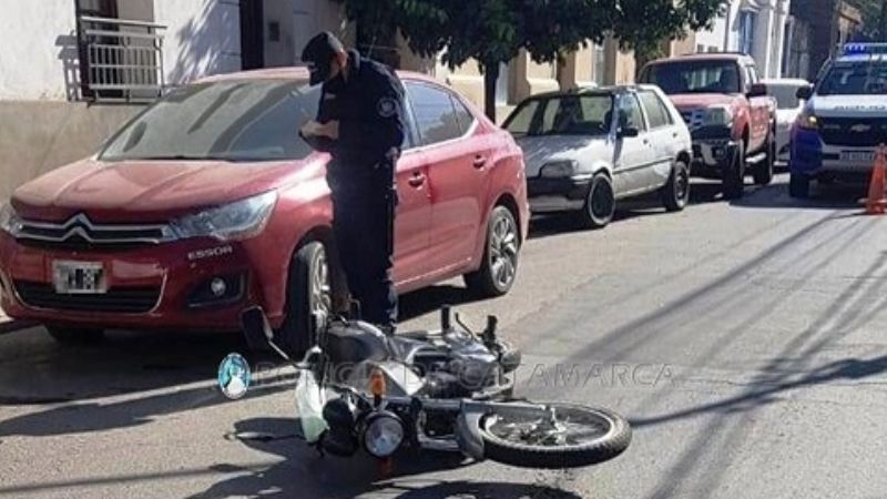 Motociclista lesionado