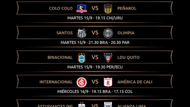 Fixture actualizado para la disputa de la Libertadores