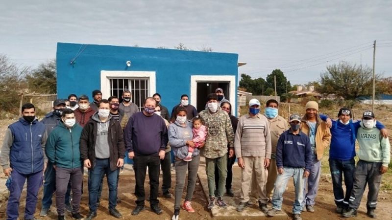 Polti entregó módulo habitacional