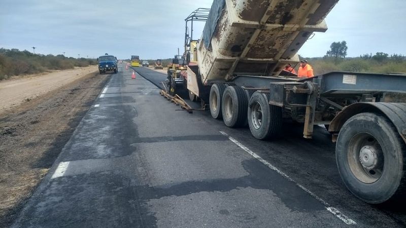 VN reinició la repavimentación de la Ruta 60