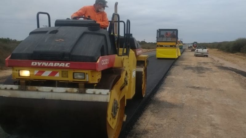 VN reinició la repavimentación de la Ruta 60