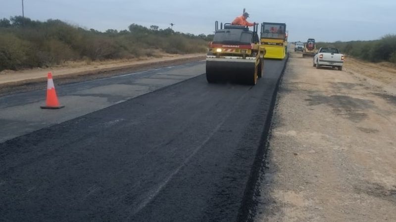 VN reinició la repavimentación de la Ruta 60
