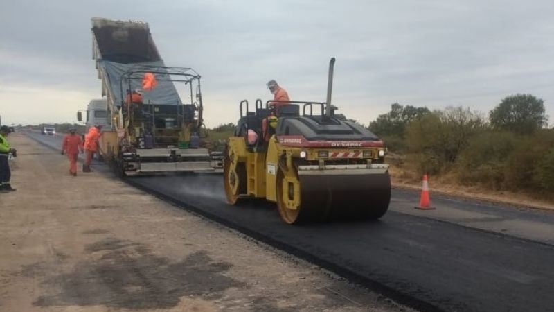 VN reinició la repavimentación de la Ruta 60