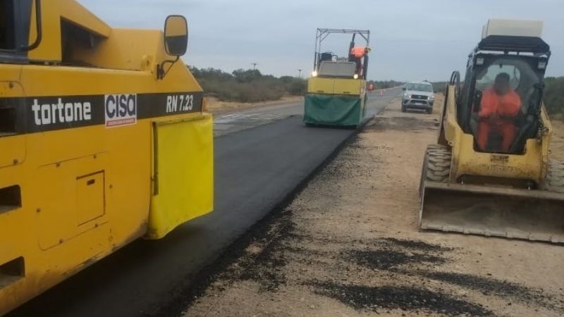 VN reinició la repavimentación de la Ruta 60