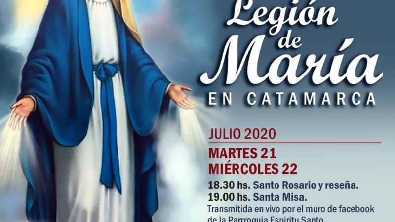 Triduo de misas por los 70 años de la Legión de María en Catamarca