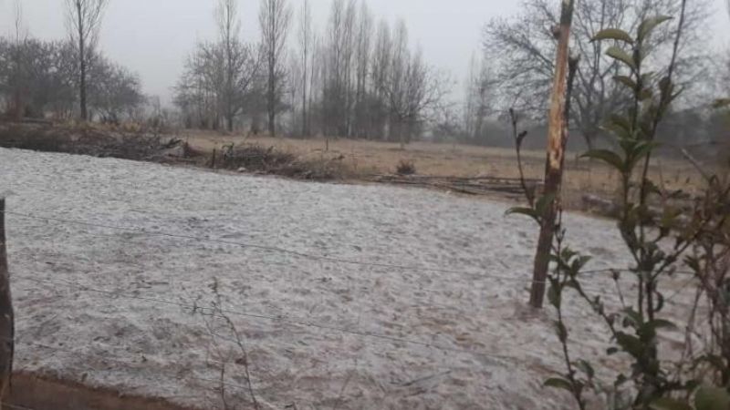Nieve en El Rodeo y localidades de Belén