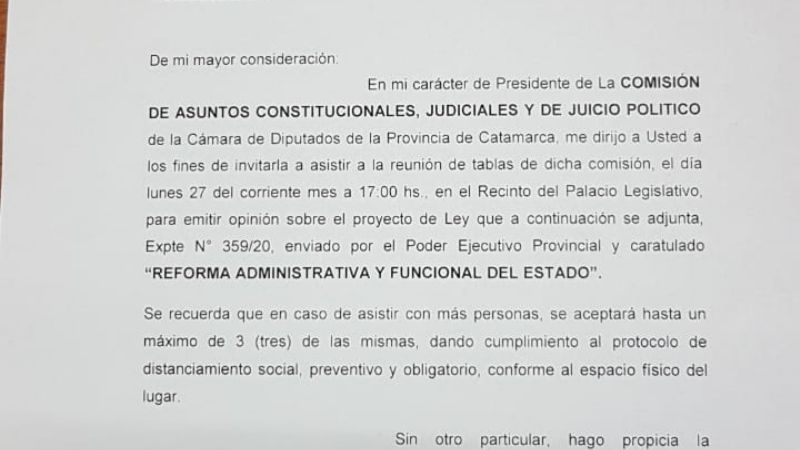 Convocan a UPCN para analizar la reforma del Estado