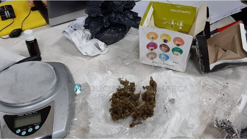 Descubrieron 8 gr. de marihuana en una encomienda