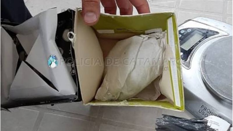 Descubrieron 8 gr. de marihuana en una encomienda