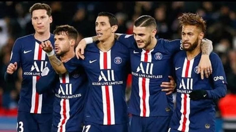 Di María e Icardi en la final de la Copa de Francia