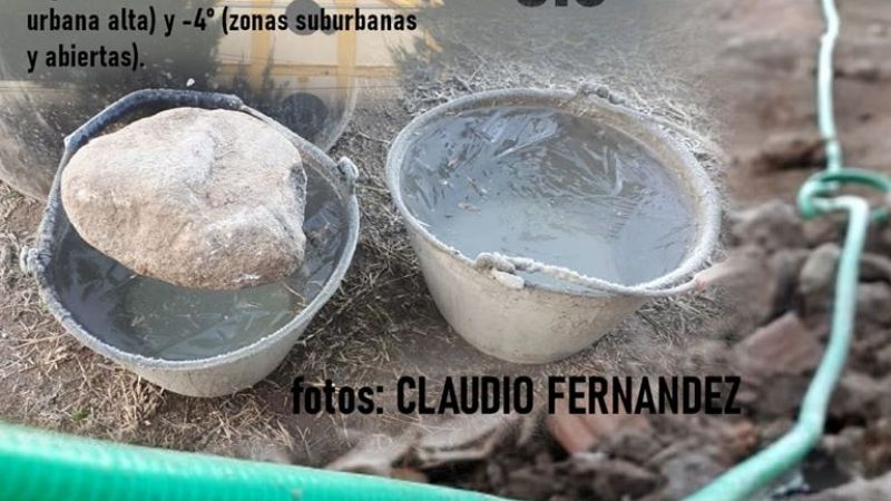 Helada después de las nevadas