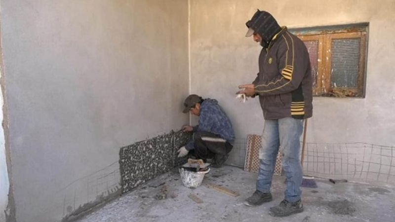 Refacciones domiciliarias en el barrio Pampa Blanca