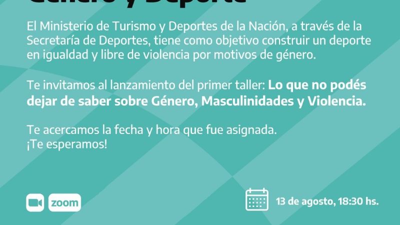 Taller online de Género y Deporte