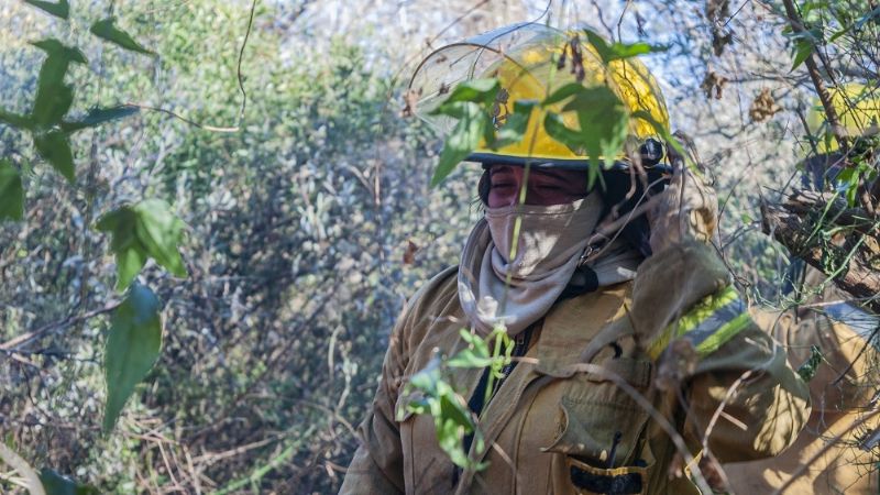 Combaten incendio de gran magnitud en Pomancillo