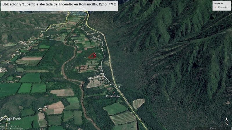 Combaten incendio de gran magnitud en Pomancillo