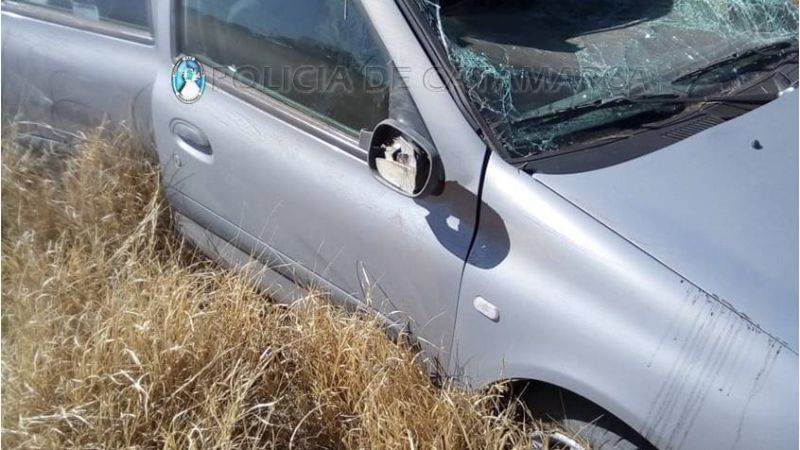 Vuelco en Las Esquinas: una joven y un bebé heridos