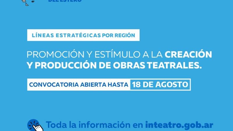Nueva línea de apoyo a la creación y producción teatral en el NOA