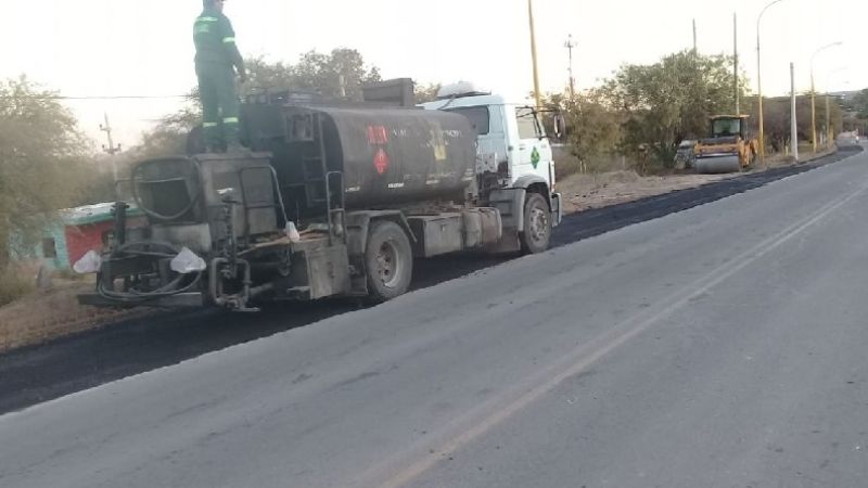 La ciclovía en la Ruta 1 ya está pasando por Banda de Varela