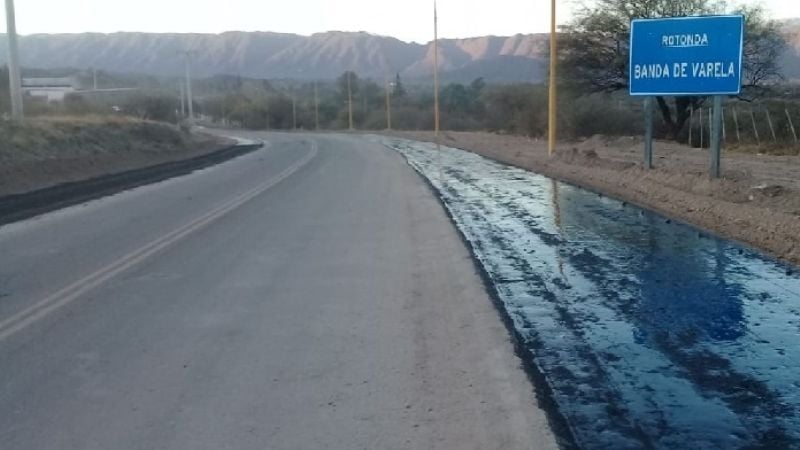 La ciclovía en la Ruta 1 ya está pasando por Banda de Varela