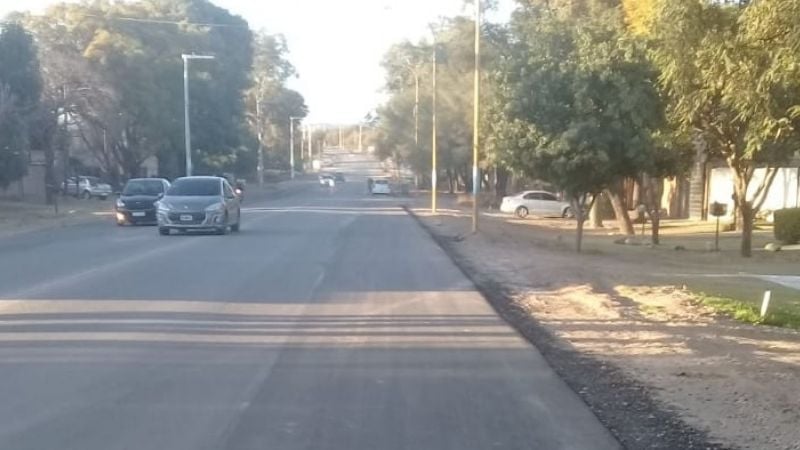 La ciclovía en la Ruta 1 ya está pasando por Banda de Varela