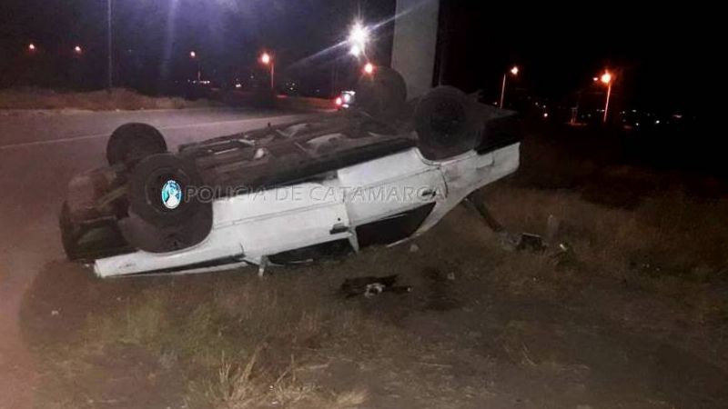 Vuelco en el sur de la Capital