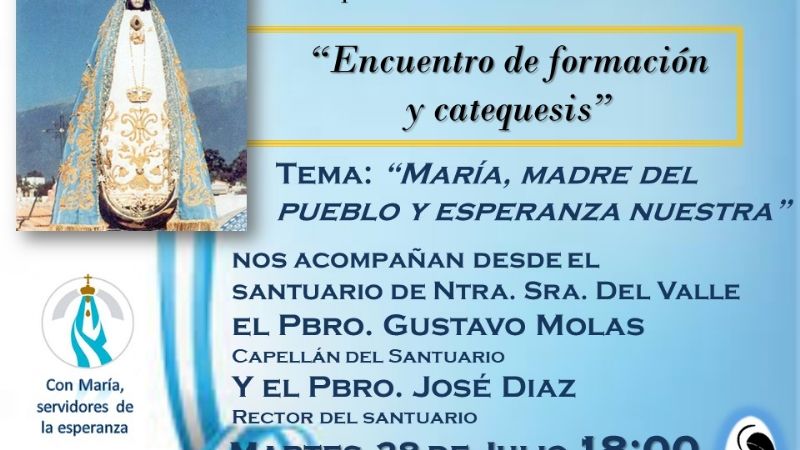 Encuentro de formación y catequesis desde el Camarín de la Virgen