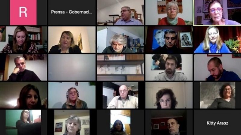 Jalil en la presentación de la Comisión de Arraigo del PJ Nacional