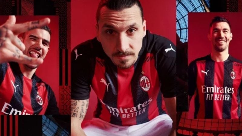 Puma presentó la nueva camiseta del Milan con diseño único