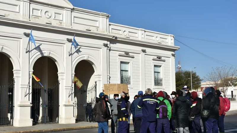 Precarizados de la Capital volvieron con la protesta
