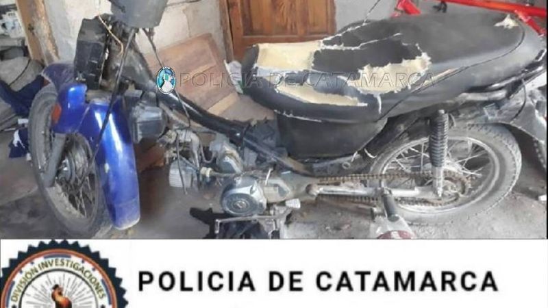 Policías recuperaron una moto robada en Valle Viejo