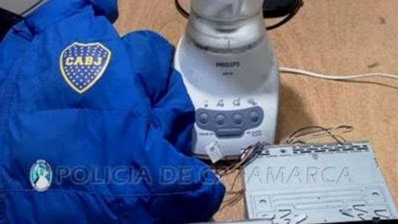 Recuperan elementos sustraídos y aprehenden a un joven con una “espadita”