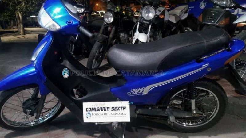 Dejaron en el taller para reparar una moto robada