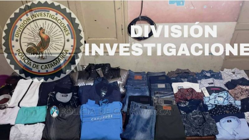 Recuperan varias prendas relacionadas con el robo millonario a un comercio