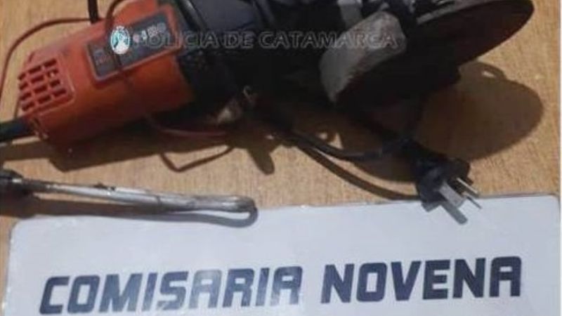 Recuperan una amoladora