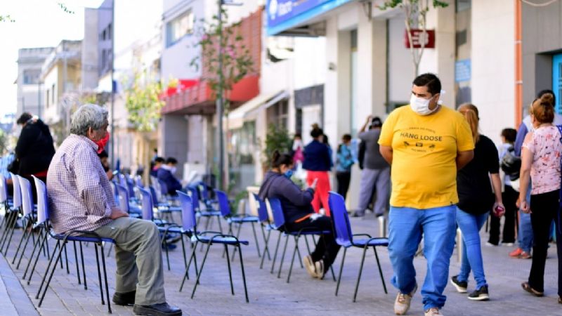 Operativos por las fechas de pago en entidades bancarias