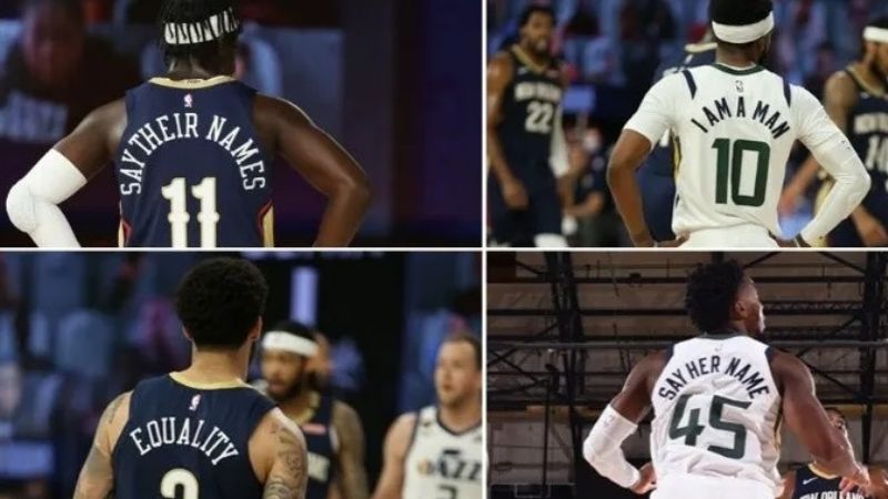 En la NBA cambiaron nombres por consignas anti raciales
