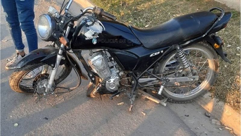 Derrapó y sufrió lesiones