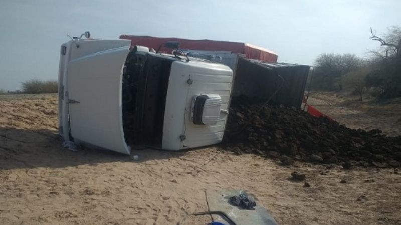 Volcó un camión cerca de Chumbicha