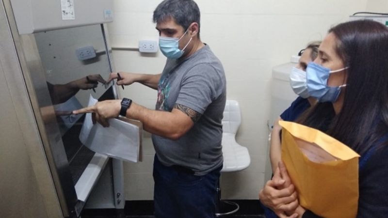 Se certificó la segunda cabina para muestras de Covid-19