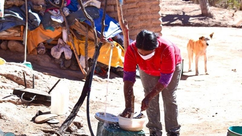 El Durazno, con agua potable