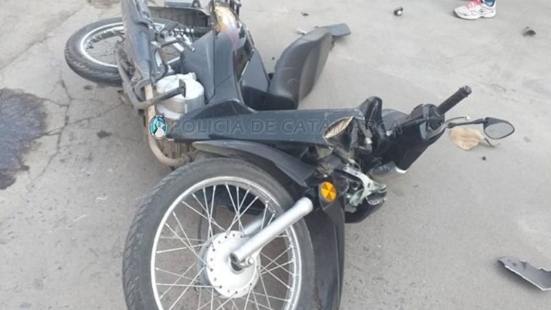 Motociclista lesionado