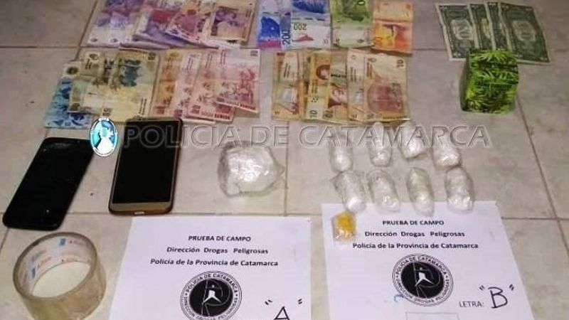 Detenido con más de 200 gramos de cocaína