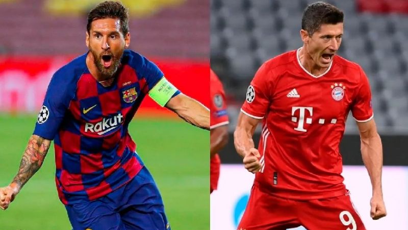Duelo de titanes entre Messi y Lewandowski