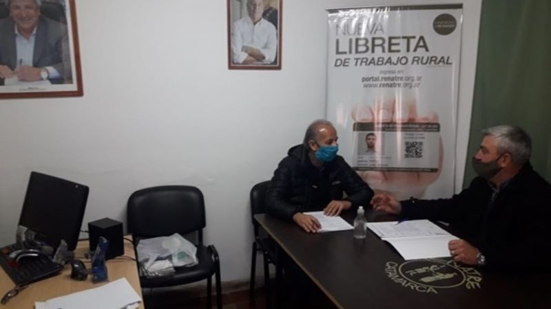 El RENATRE se reunió con el senador por Valle Viejo