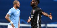 Maxwel Cornet abrió el marcador para Lyon ante Manchester City. 