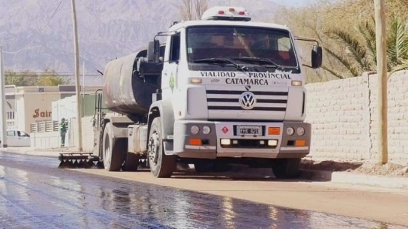 Continuan los trabajos camino a Las Termas