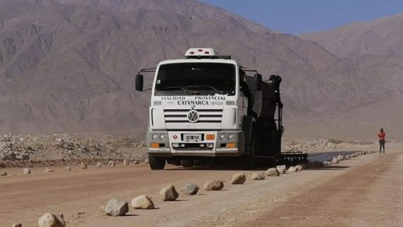Continuan los trabajos camino a Las Termas