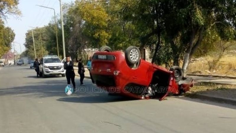 Vuelco en Valle Viejo