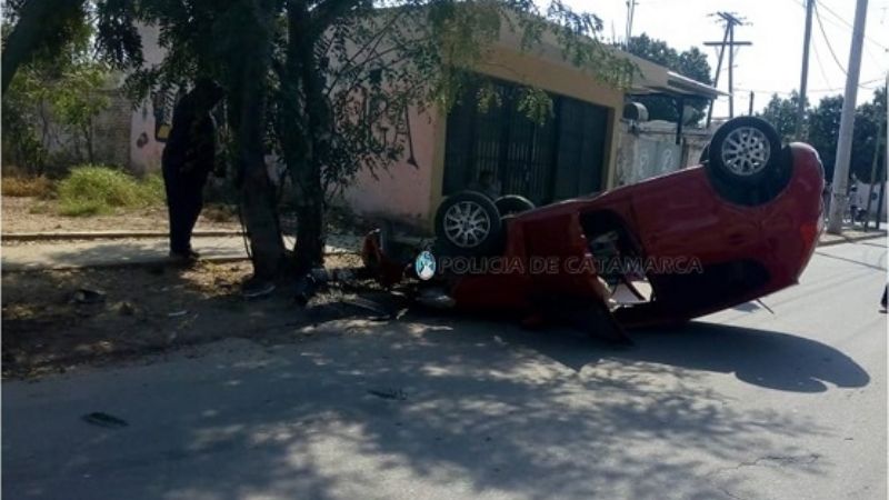 Vuelco en Valle Viejo