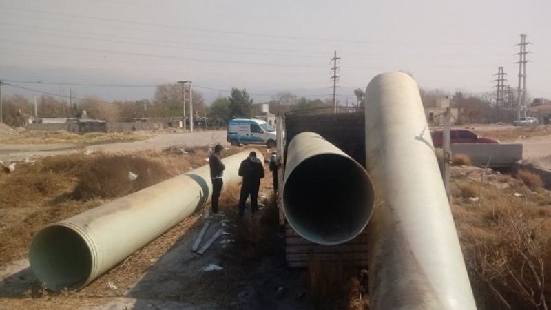 Intentaron robar caños de Aguas de Catamarca